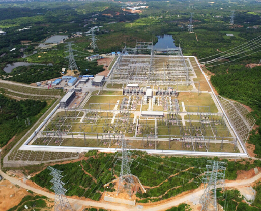 500千伏回隆变电站航拍图