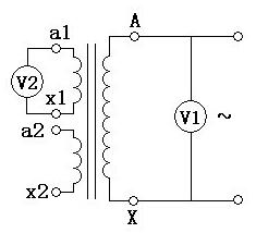 电压表法试验接线图